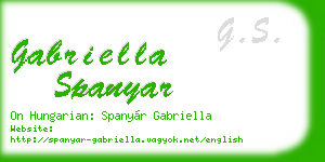 gabriella spanyar business card